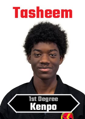 Tasheem - 1st Degree Kenpo Karate Black Belt - IMAA Wake Forest NC
